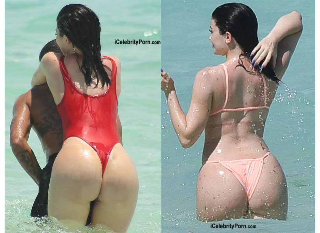Playa - Kylie Jenner en Bokini disfrutando de sus vacaciones en la Playa